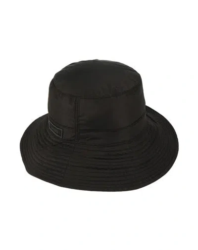 Ganni Woman Hat Black Size M/l Recycled Polyester