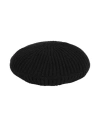 Ganni Knitted Wool Beanie Hat In Black