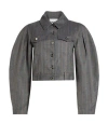 Ganni Woman Jacket Grey Size Onesize Wool, Polyester, Viscose In Gray