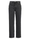 Ganni Woman Jeans Black Size 30 Organic Cotton In Black