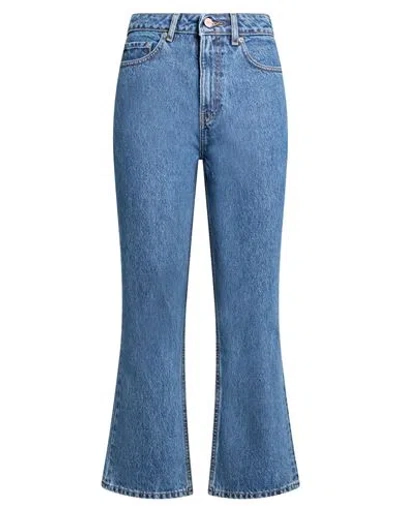 Ganni Woman Jeans Blue Size 25w-32l Organic Cotton