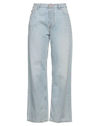 Ganni Woman Jeans Blue Size 30w-32l Organic Cotton