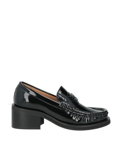 Ganni Woman Loafers Black Size 8 Synthetisches Material