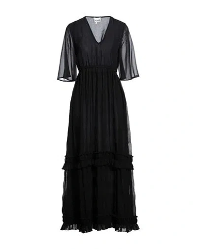 Ganni Woman Maxi Dress Black Size 6 Recycled Polyester