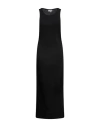 Ganni Woman Maxi Dress Black Size S Organic Cotton, Elastane