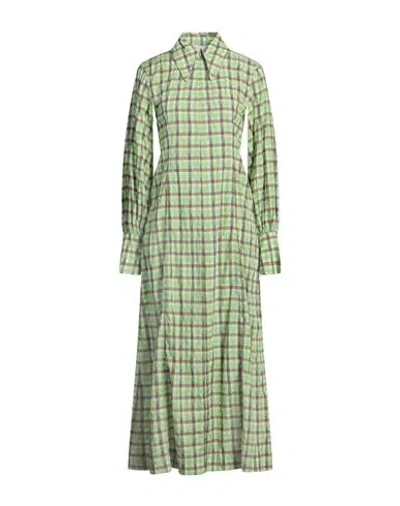 Ganni Woman Maxi Dress Light Green Size 6 Organic Cotton, Recycled Polyester, Polyamide