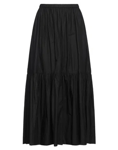Ganni Woman Maxi Skirt Black Size 8/10 Organic Cotton