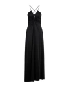 Ganni Crepe Jersey Maxi Dress In Black