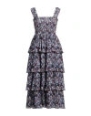 Ganni Dresses Multicolour In Blue
