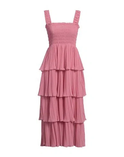 Ganni Woman Midi Dress Pink Size 4 Recycled Polyester