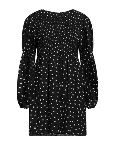 Ganni Woman Mini Dress Black Size 10/12 Polyester