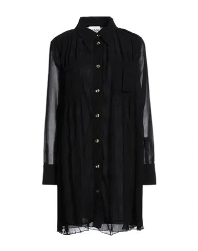 Ganni Woman Mini Dress Black Size 6 Recycled Polyester