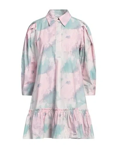 Ganni Woman Mini Dress Pink Size 4 Organic Cotton