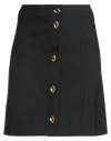 Ganni Woman Mini Skirt Black Size 4 Recycled Polyester, Viscose In Black