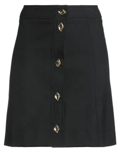 Ganni Woman Mini Skirt Black Size 4 Recycled Polyester, Viscose