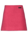 Ganni Twill Wool-blend Suiting Skirt In Red