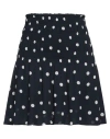 Ganni Woman Mini Skirt Midnight Blue Size 6 Viscose In Blue