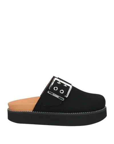 Ganni Woman Mules & Clogs Black Size 7 Technical Fibers