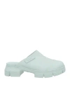 Ganni Woman Mules & Clogs Sage Green Size 8 Rubber In Sage Green