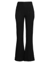 Ganni Flared Viscose Trousers For In Black