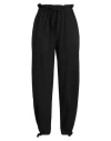 Ganni Woman Pants Black Size 8/10 Ecovero Viscose, Recycled Polyester, Elastane, Polyester In Black