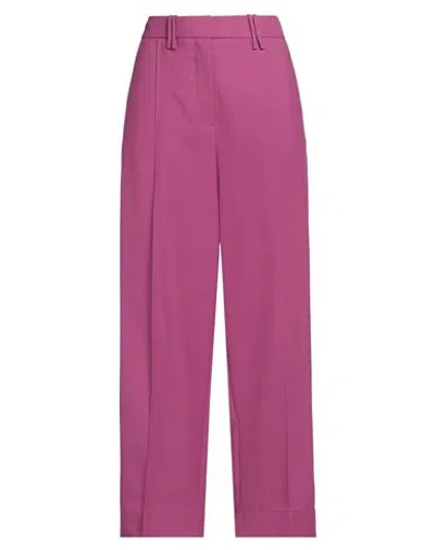 GANNI GANNI WOMAN PANTS GARNET SIZE 6 RECYCLED POLYESTER, ECOVERO VISCOSE