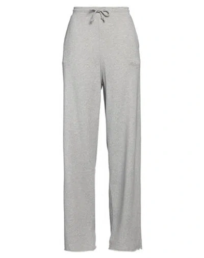 Ganni Woman Pants Grey Size M Organic Cotton