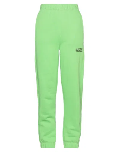 Ganni Pants In Acid Green