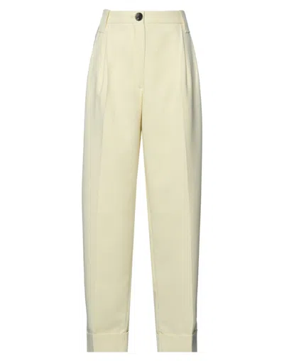 Ganni Pants In Yellow