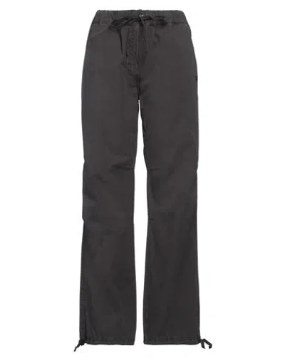 Ganni Woman Pants Charcoal Size 14 Organic Cotton, Elastane In Grey