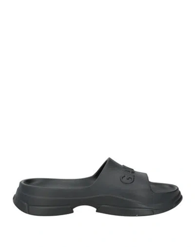 GANNI GANNI WOMAN SANDALS BLACK SIZE 7 RUBBER
