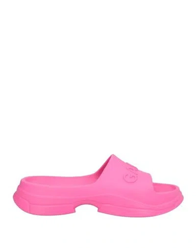 Ganni Woman Sandals Pink Size 7 Rubber