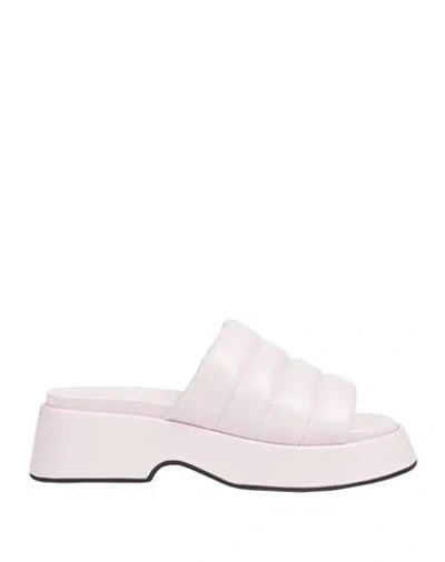 Ganni Woman Sandals Pink Size 6 Rubber