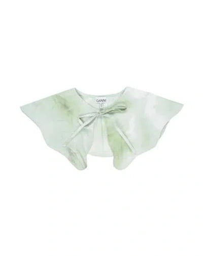 Ganni Woman Scarf Light Green Size - Organic Cotton