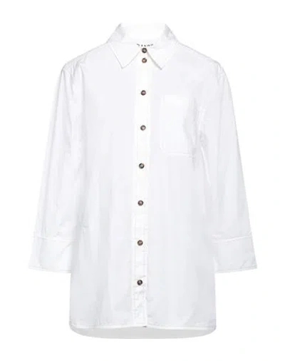 Ganni Woman Shirt White Size 4 Organic Cotton