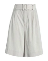 Ganni Woman Shorts & Bermuda Shorts Beige Size 32 Recycled Polyester, Viscose, Elastane In Beige