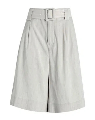 Ganni Woman Shorts & Bermuda Shorts Beige Size 32 Recycled Polyester, Viscose, Elastane