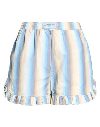 Ganni Woman Shorts & Bermuda Shorts Beige Size 36 Organic Cotton