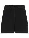 Ganni Woman Shorts & Bermuda Shorts Black Size M Organic Cotton In Black