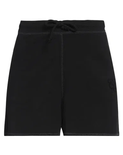 Ganni Woman Shorts & Bermuda Shorts Black Size M Organic Cotton