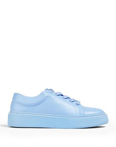 Ganni Woman Sneakers Light Blue Size 7 Textile Fibers