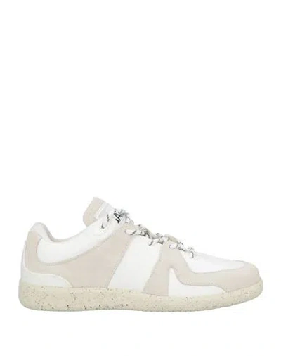 Ganni Woman Sneakers Light Grey Size 8 Leather, Synthetisches Material In Gray