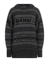 Ganni Woman Sweater Grey Size L Organic Wool