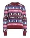 Ganni Woman Sweater Pink Size M Wool, Recycled Wool, Recycled Polyamide In Pink