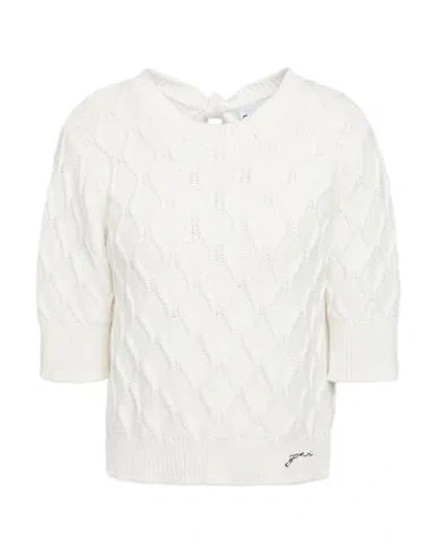 Ganni Woman Sweater White Size L Organic Cotton