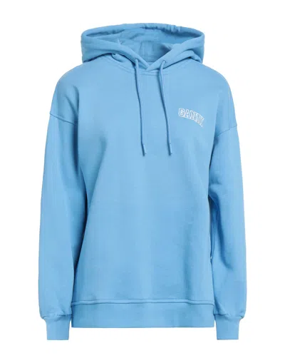 Ganni Sweatshirts In Azure