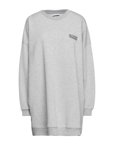 Ganni Short Dresses In Grey