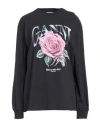 Ganni Woman T-shirt Black Size S Organic Cotton, Recycled Cotton