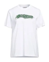 Ganni Woman T-shirt White Size L Organic Cotton, Recycled Cotton In White