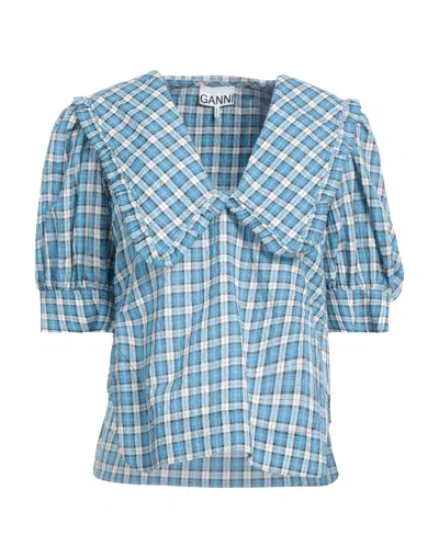 Ganni Blouses In Blue